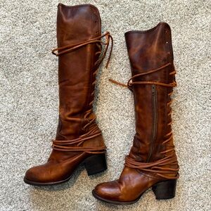 Free Bird Coal Boots - cognac Sz 8